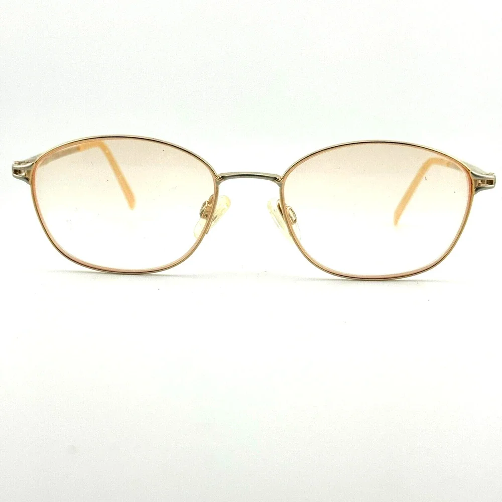 CHARMANT US7646 Eyeglasses‎ Frames gold Titanium No Nickel Full Rim 52-17 H13300